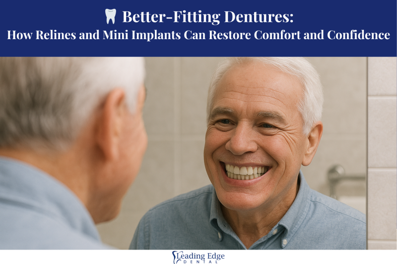🦷 Better-Fitting Dentures How Relines and Mini Implants Can Restore Comfort and Confidence